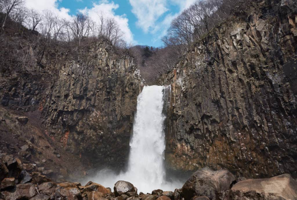 Naena waterfall in spring