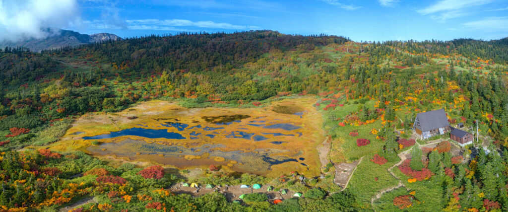 Autumn at Koya Pond on Mt Hiuchi in Myoko.